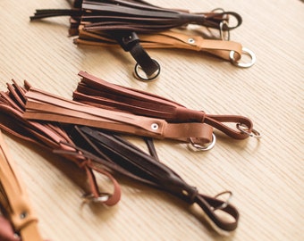 Leather Handbag Tassel Charm: Personalized Purse Accessory