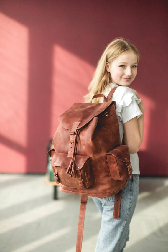 chocolate glendale leather backpack Men's Perfecto in Brown 'Toscanello' The high Vortex Leather Backpack Tan Brown