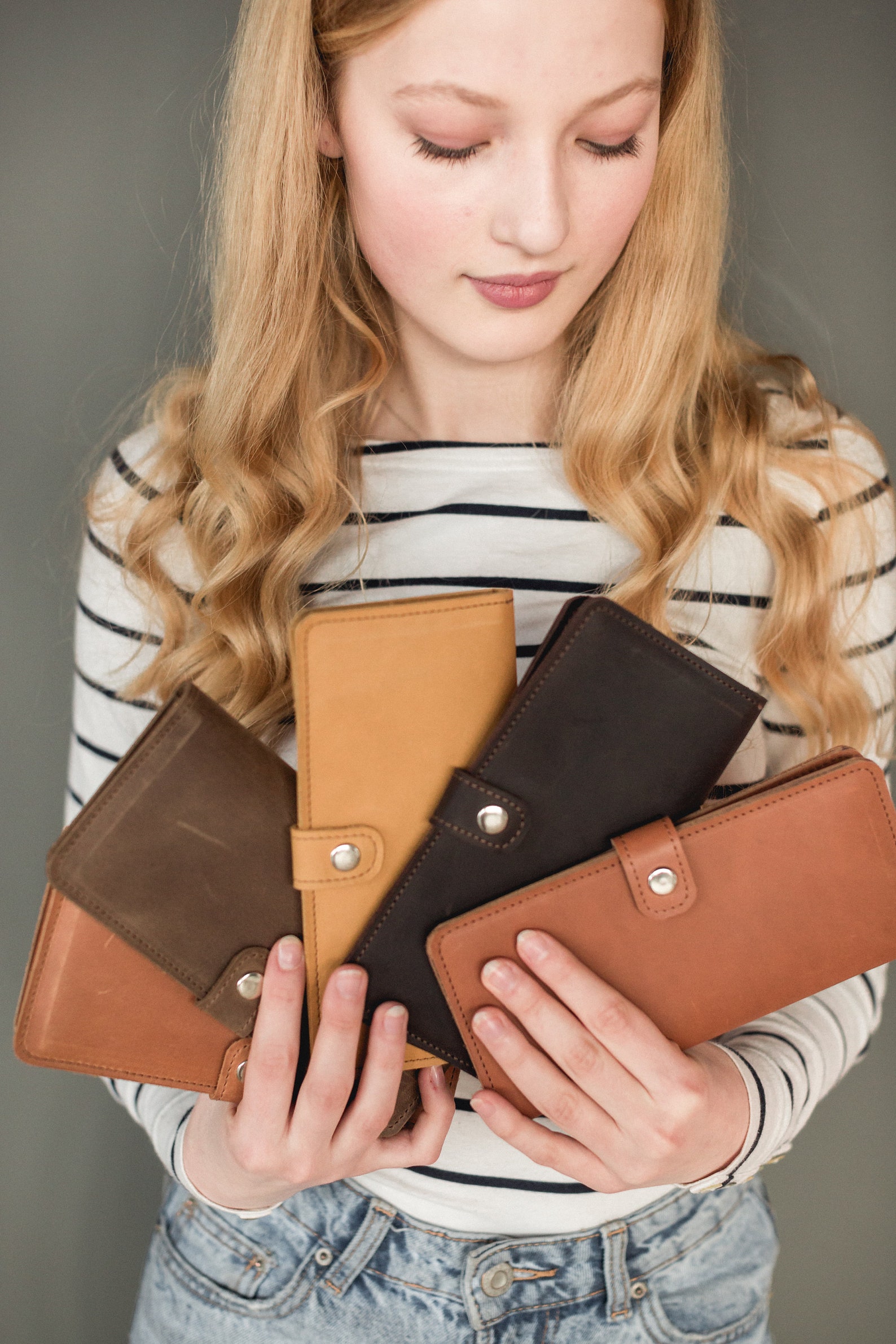 Clearance Slim Leather Women WALLET Leather Wallet for Women Etsy