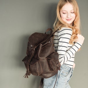 Leather Backpack Leather Backpack Women Leather Backpack Men - Etsy