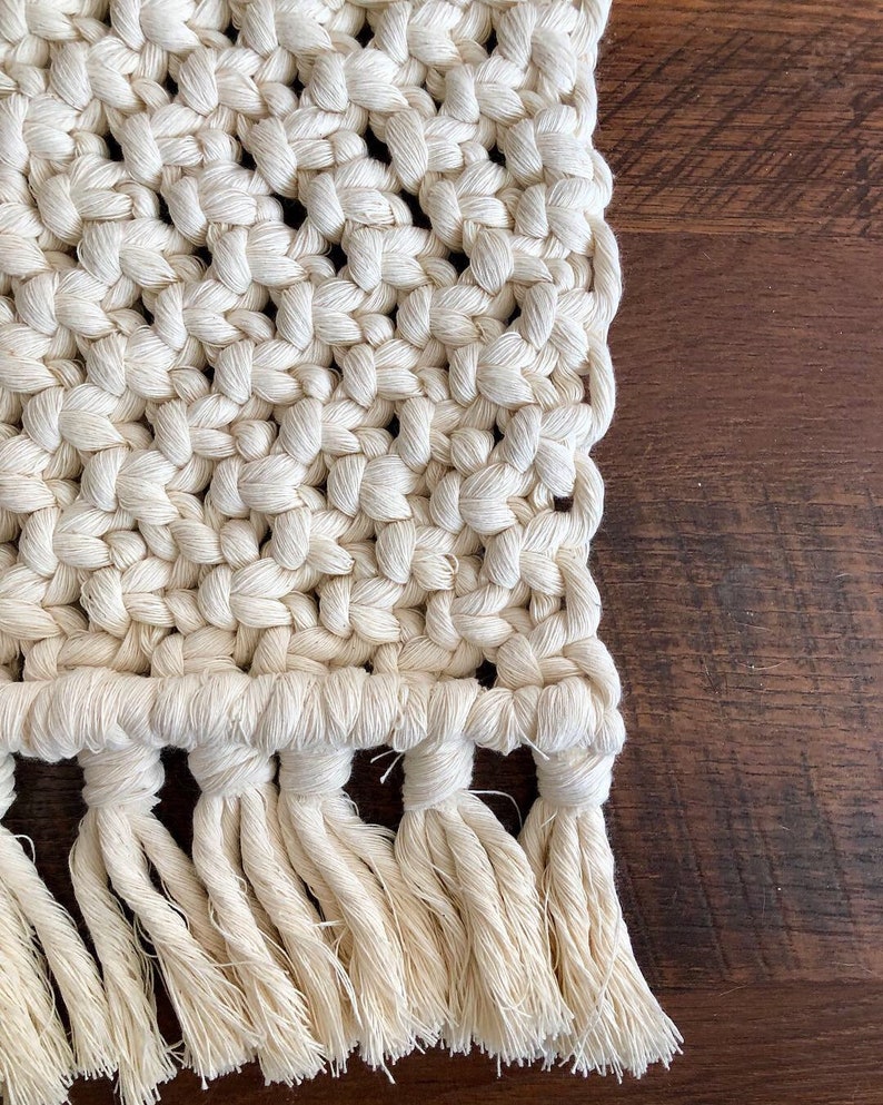 Cotton Macrame Rug Etsy