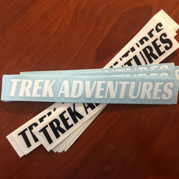 Trek-Adventures 8" Decal (3 Pack)