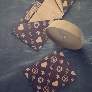 Cartera de papel origami de lujo, hecha a mano, vegana, sostenible, regalo, para él, para ella, delgada, reciclada, fina, ecológica