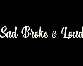 Triste rotto e forte