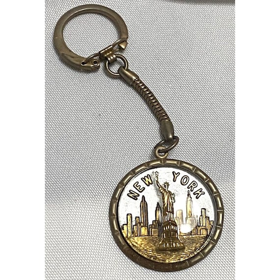 1960s Vintage Classic Chevy Car Key Ring Charm Holder Solid 14k