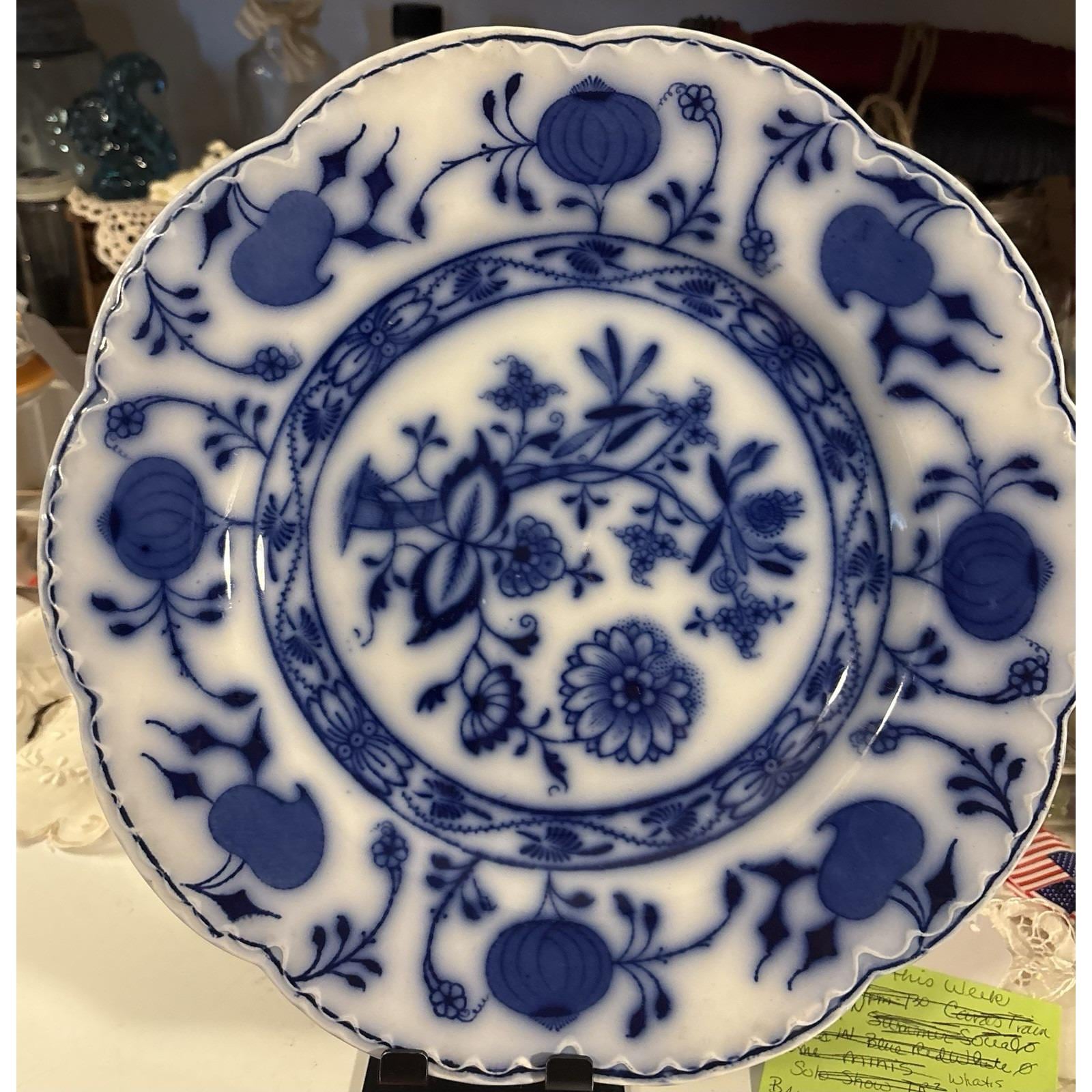 C*k様 英国アンティーク19世紀 ジョンソンB ノルマンディーフローブルー皿 Johnson Bros Flow Blue - Etsy