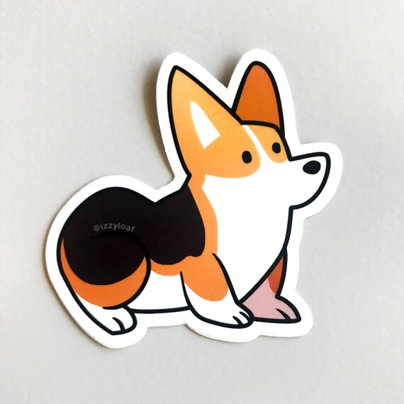 Corgi laptop sticker Clearance