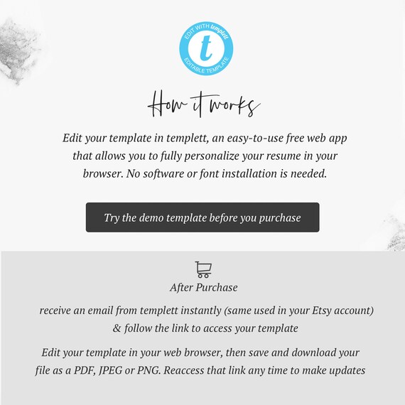 creative resume template resume template modern resume template professional resume template cv template marble instant download what is needed for a modern resume
