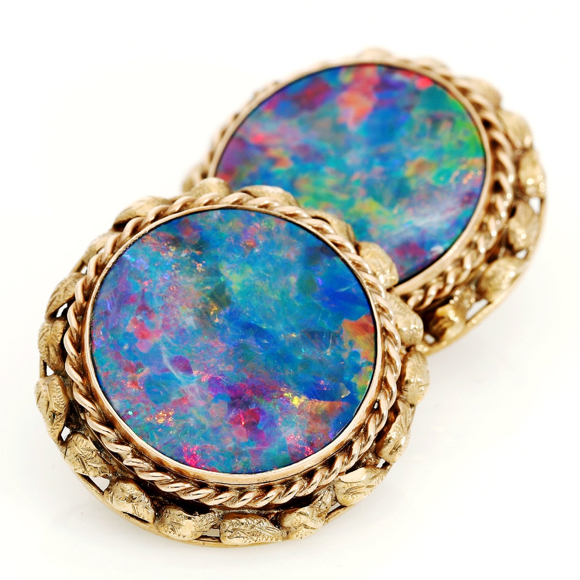 Vintage Opal Earrings Etsy