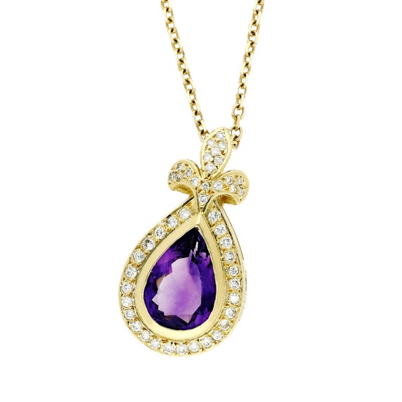 Vintage Amethyst Pendant - image 1