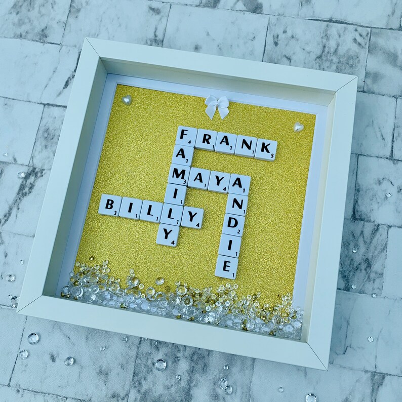 Special Anniversary Scrabble Tile Gift Etsy UK
