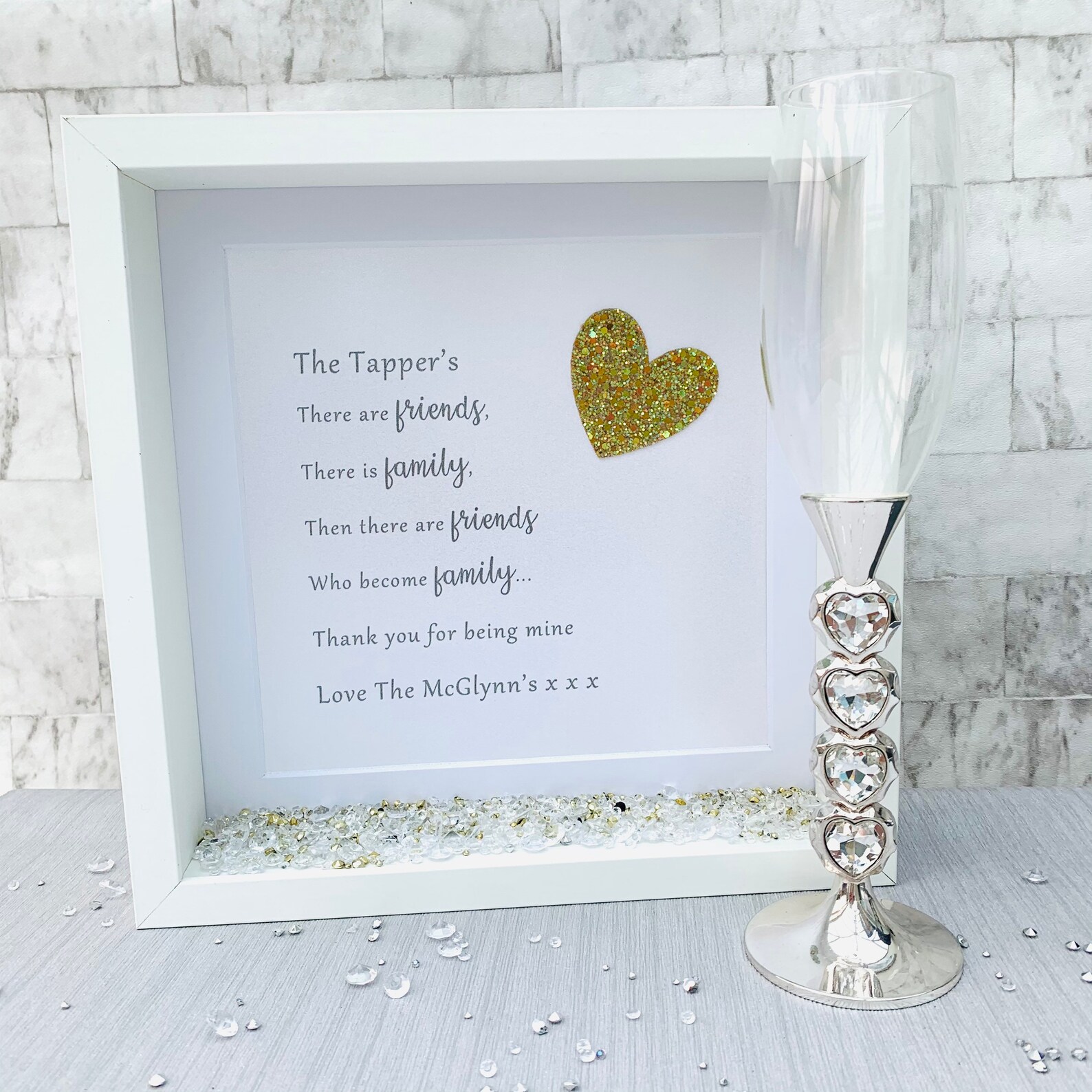 There Are Friends Frame for Friend Sparkle Etsy
