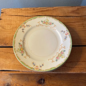Vintage Hand- Painted Porcelain Bread Plates