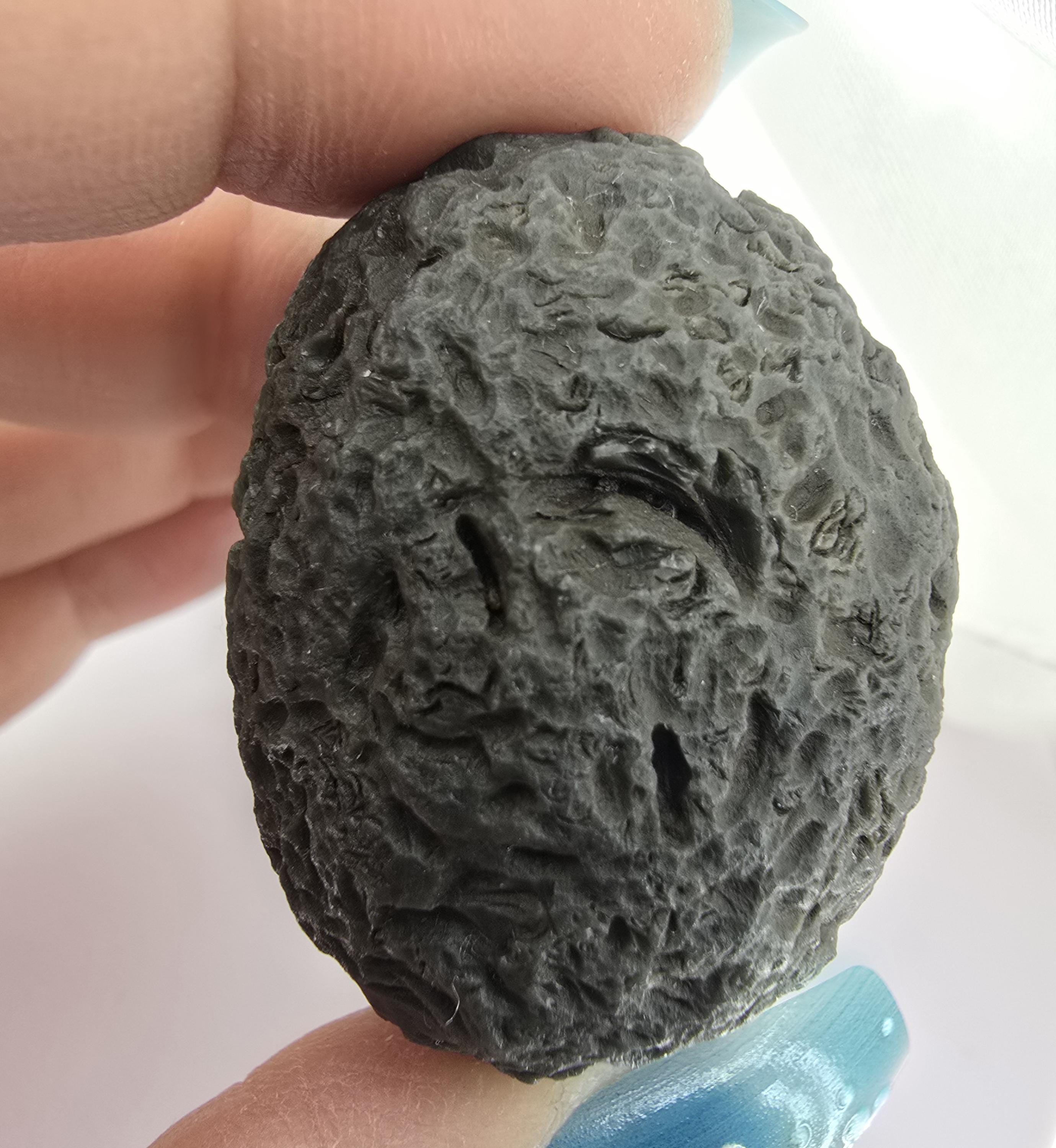 Rare Dragonglass Obsidian Nodule: Greek Island Collector's Stone