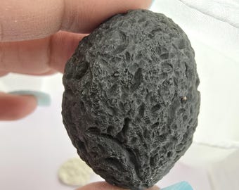Rare Dragonglass Obsidian Nodule: Greek Island Collector's Stone