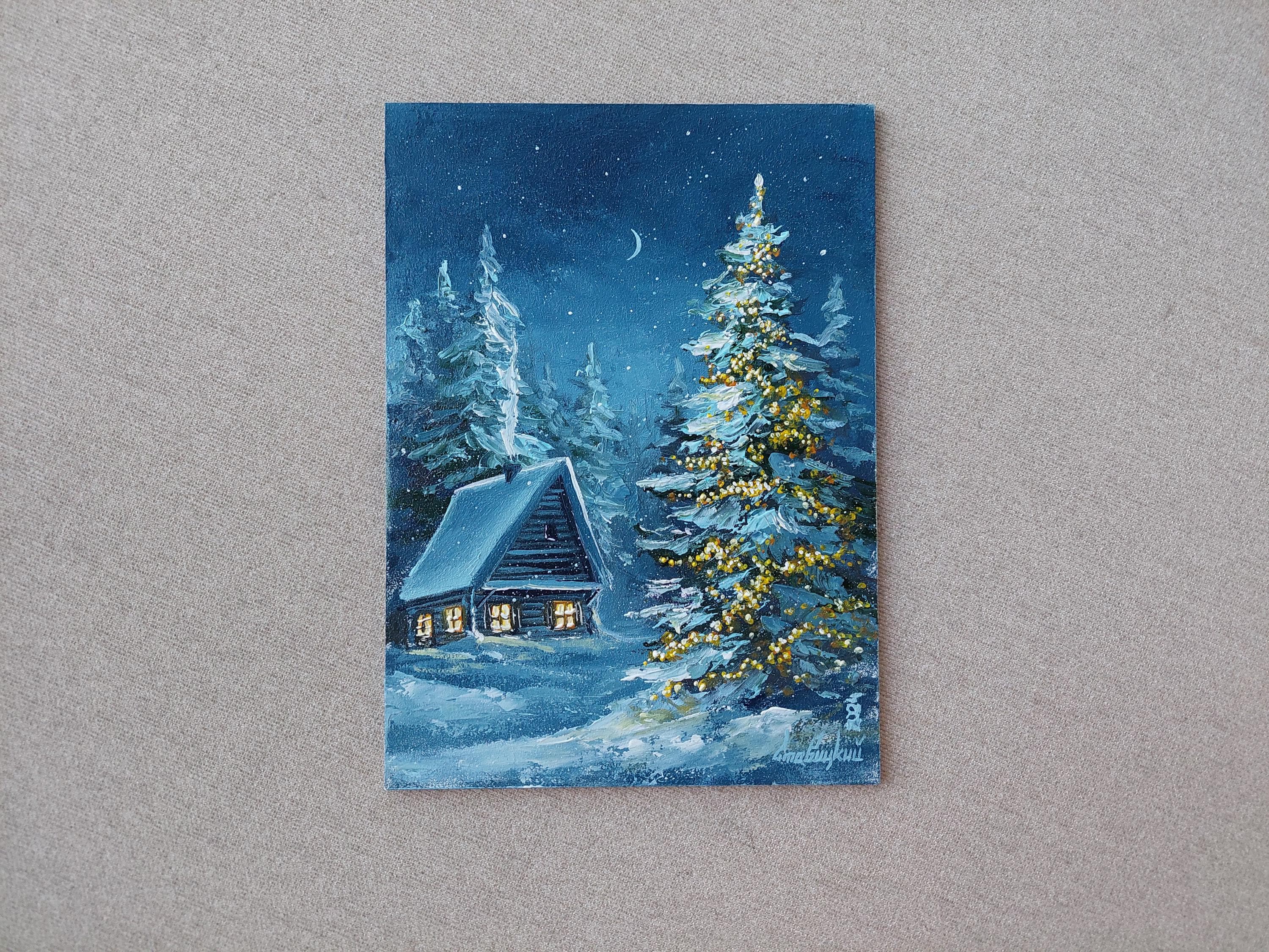 油絵 絵画【冬】 油絵 雪の道 絵画 HR 通販 10974657｜Creema(クリーマ)