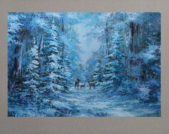 油絵 絵画【冬】 500x0.jpg