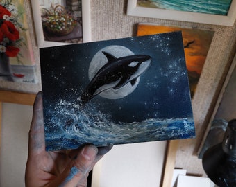 シャチ 油彩画 青色系 シャチ 油彩画 青色系 シャチ 油彩画 青色系 シャチ - 絵画の人気通販 |