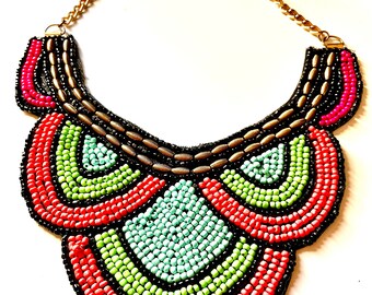 bib style necklace