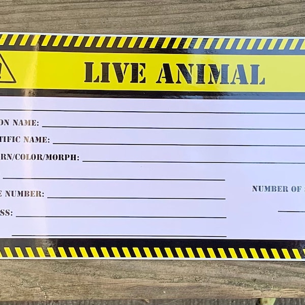 Live Animal Sticker Etsy Canada