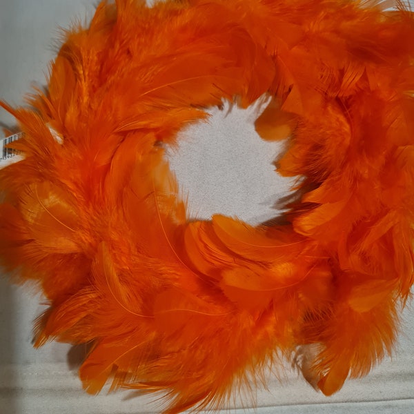 Couronne plumes halloween