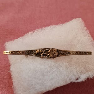 Antike Vintage Silber Metall Brosche