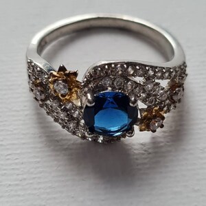 Silver plated silver metal ring