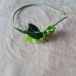 Headband, flowers, green, headband Girl's headband Woman's headband,