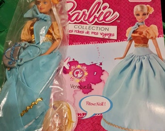 Lot Barbie : 4 Tenues De Voyage + Mallette Penderie - Neuf