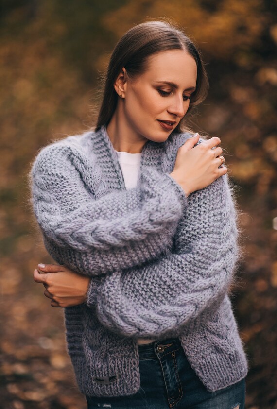 etsy mohair cardigan