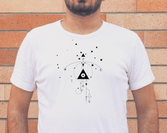Segno zodiacale Sagittario SVG: tatuaggio minimalista della costellazione (download digitale)