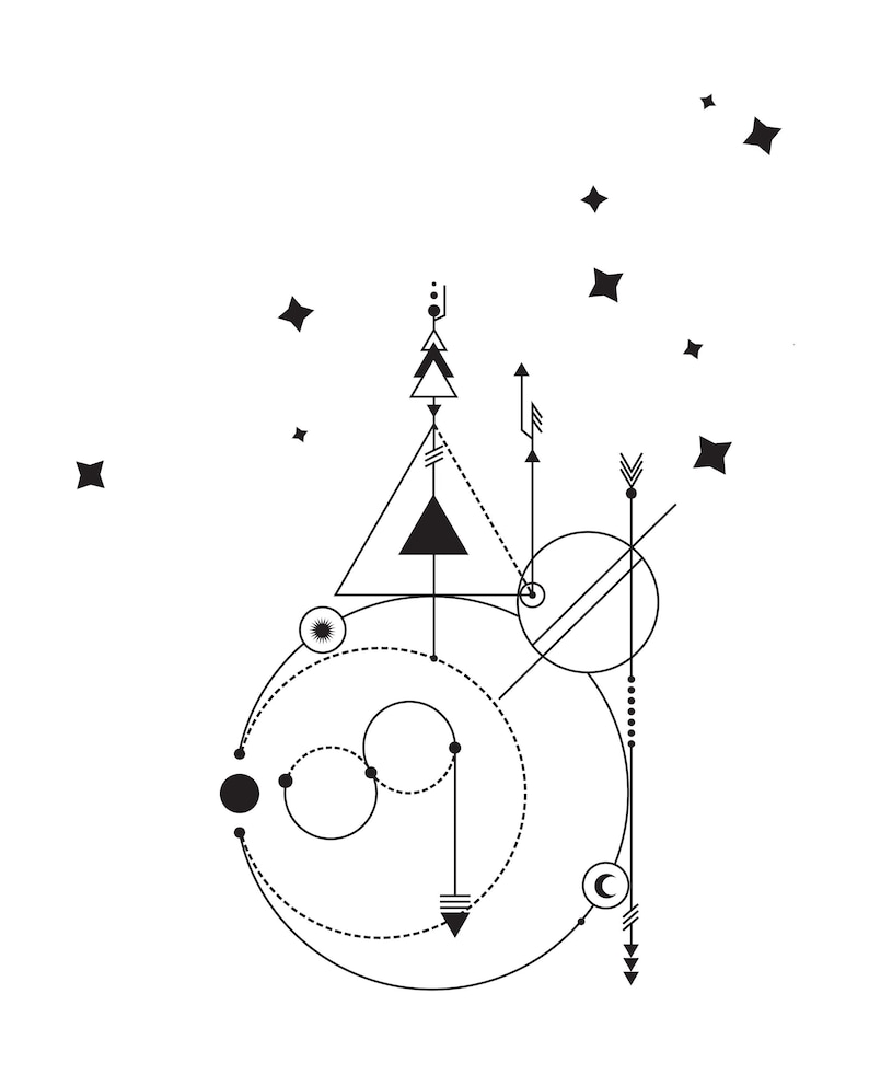 Leo SVGJPEG Zodiac Sign . Minimalist Tattoo. Constellation. - Etsy