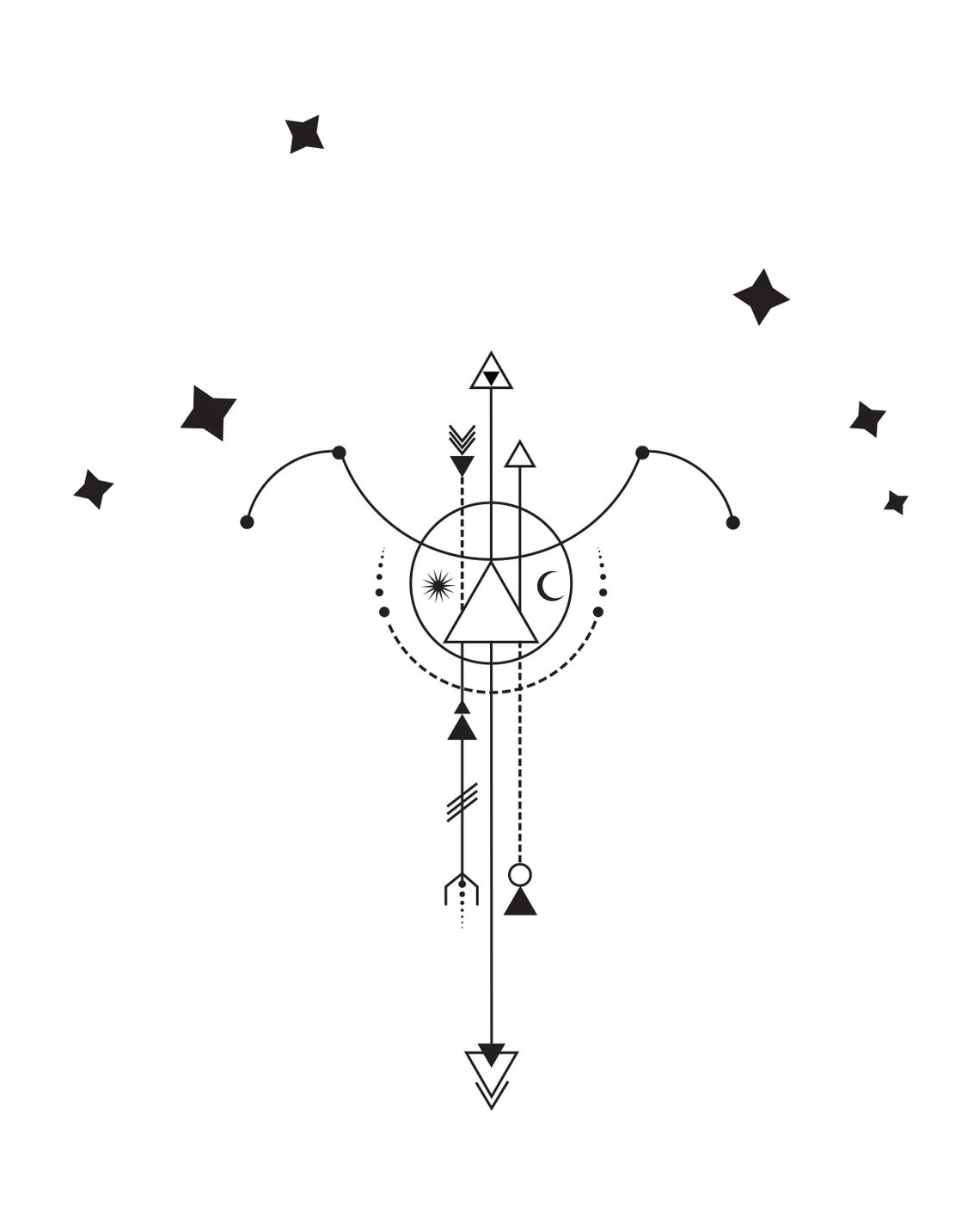 Aries SVGJPEG Zodiac Sign . Minimalist Tattoo. Constellation. - Etsy