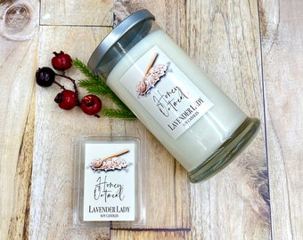 Oatmeal Honey Soy Wax Candle - 20 oz Scented Status Jar