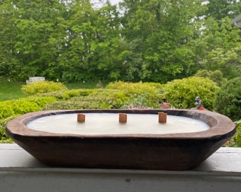 Soy Dough Bowl Candle.  Very Highly Scented. Pick Your Fragrance. Reusable dough bowl.