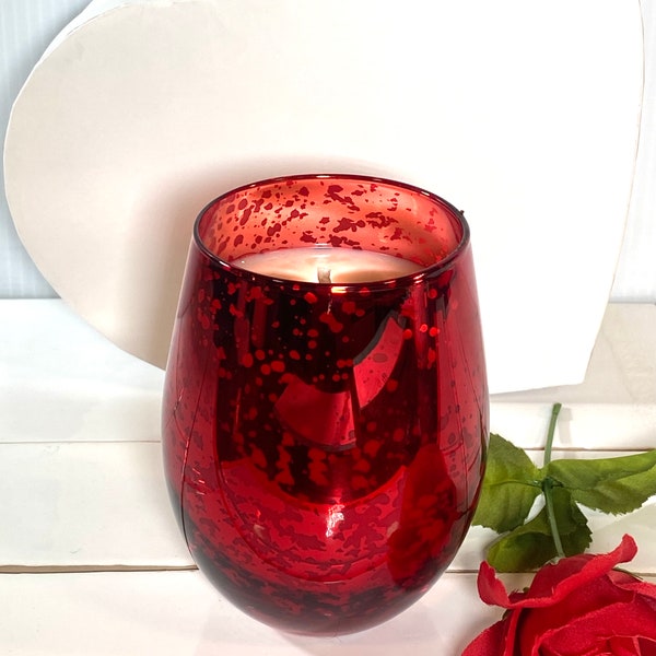 Red Mercury Glass Etsy