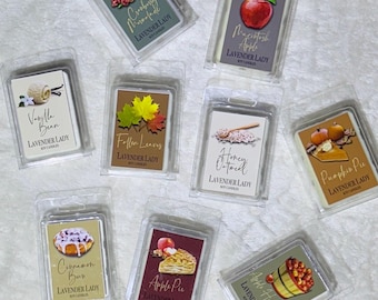Fall Wax Melts.  Very Highly Scented. Pick Your Fall Fragrance.