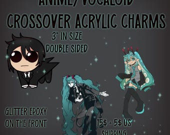 Anime/VLoid Acrylic Charms/Stickers