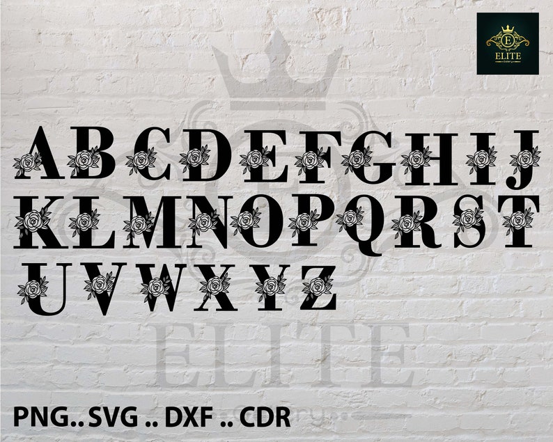 Free Free Floral Alphabet Svg 543 SVG PNG EPS DXF File