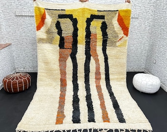 Custom Boujad Rug: Authentic Hand-Knotted Moroccan Berber Carpet