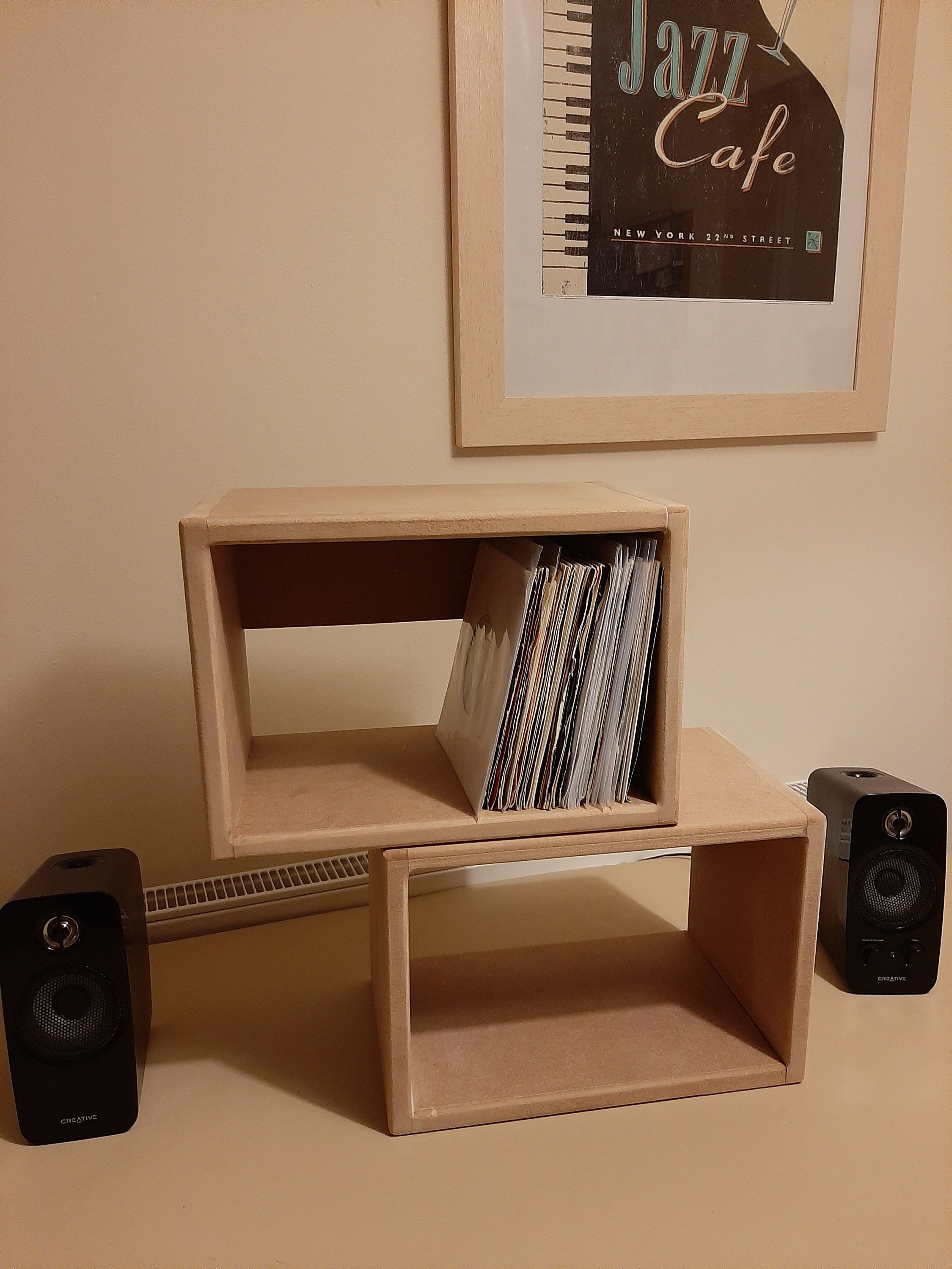 7/ 45's VINYL Record Cubes.. Storage / LP & Record Etsy