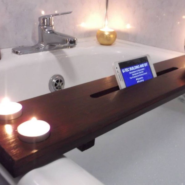 OVERSIZED...  LARGE Bath Caddy / Relax Board. With Wine Holder & IPad Phone /Tablet Slot