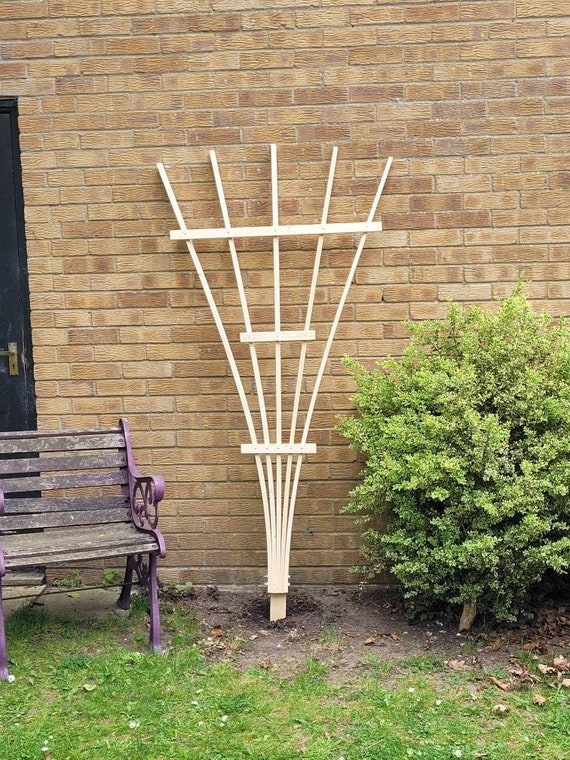 Large GARDEN FAN TRELLIS 6 Ft Height Etsy