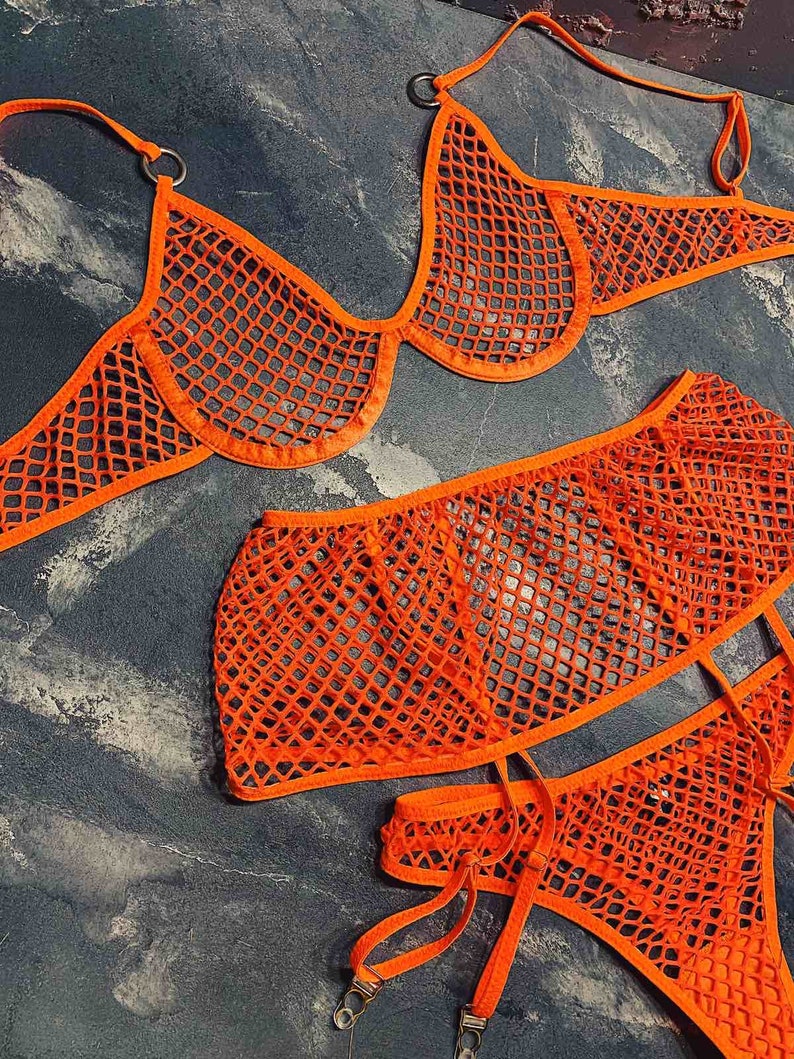 Fishnet Lingerie Erotic Lingerie See Through Lingerie - Etsy