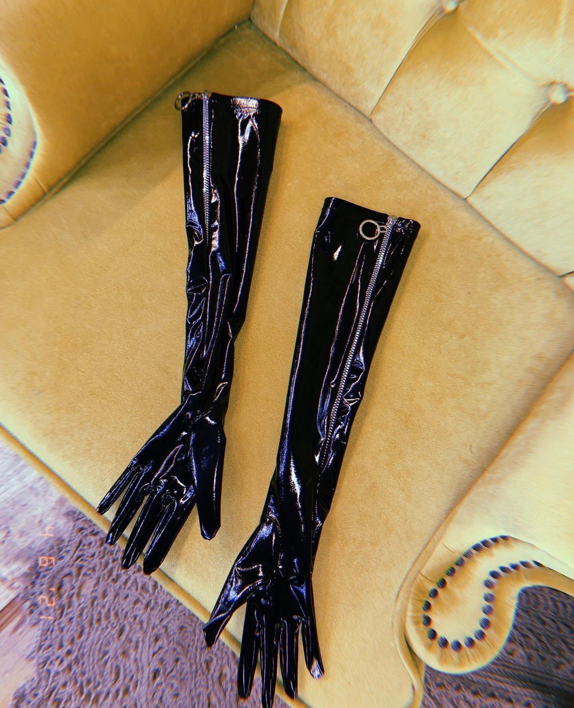 Latex Gloves Multi Color Long Sleeve Gloves Latex Etsy