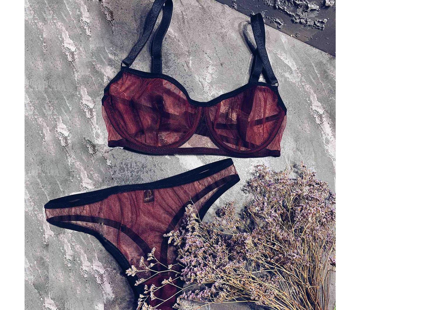 Mesh Lingerie Multi-Color Erotische Lingerie Transparante Etsy