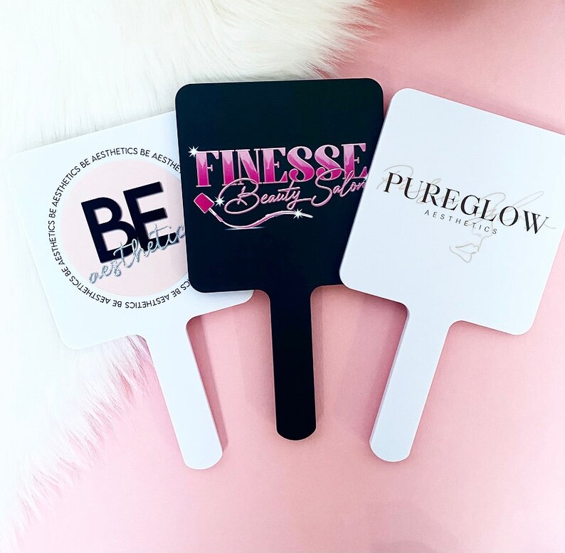 Personalised Large Handheld Makeup Mirror Christmas Portable Etsy