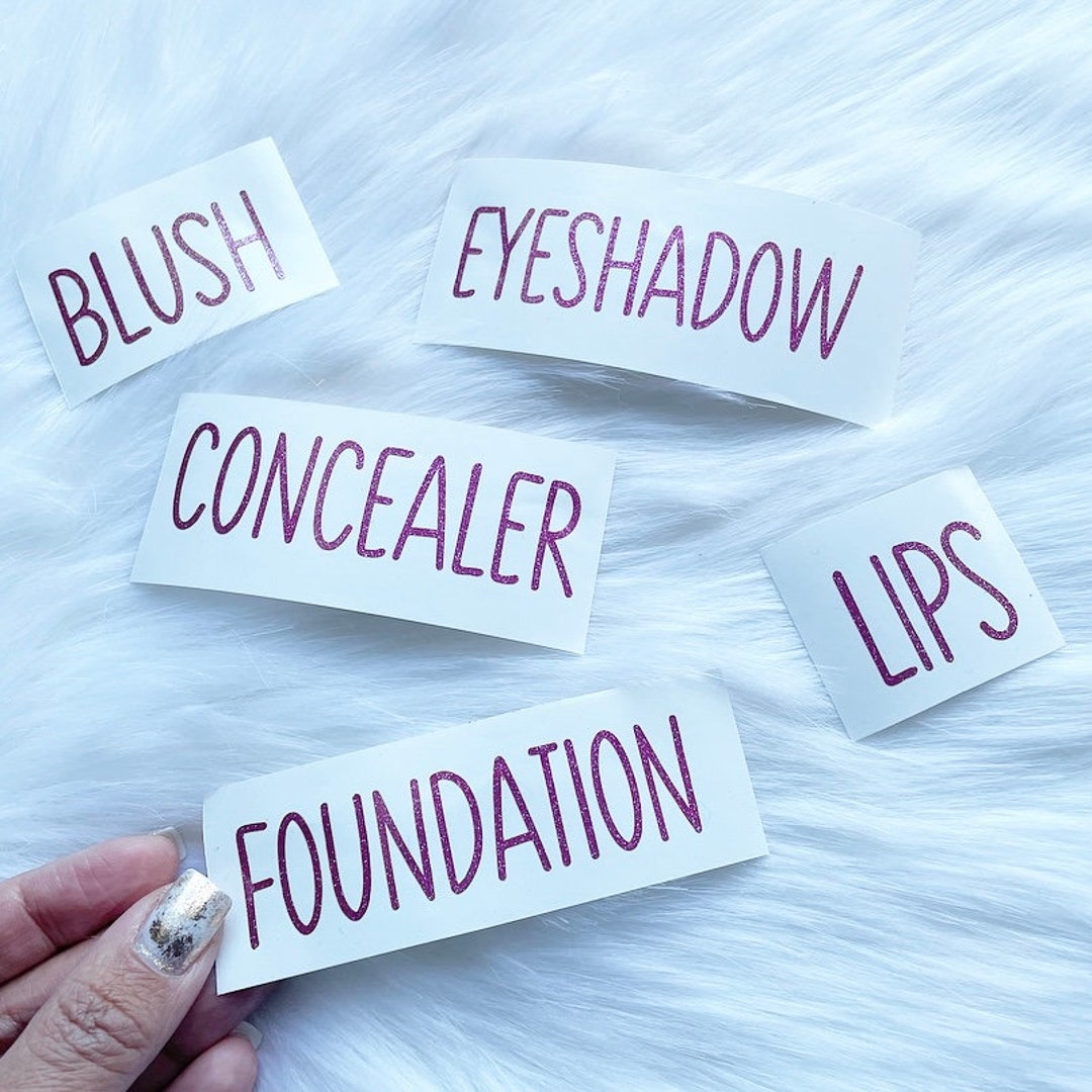 Custom Vanity Labels Makeup Drawers Personalised Labels Etsy