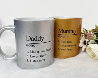 Name Mug | Mothers Day Gift | Fathers Day Gift | Birthday Gift | Gift for Her | Gift for Him | Christmas | Glitter Gold or Silver