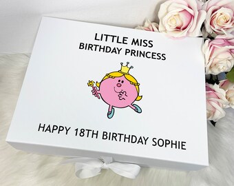 Personalised Litte Miss/Mr Gift Box with Lid and Ribbon | Empty To Make Your Own Gifts | Luxury Customized Gift Boxes |